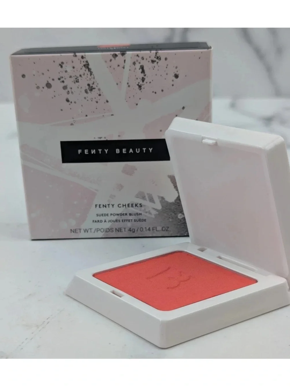 Fenty Beauty Fenty Cheeks Suede Powder Blush - Lolly Poppy. NIB